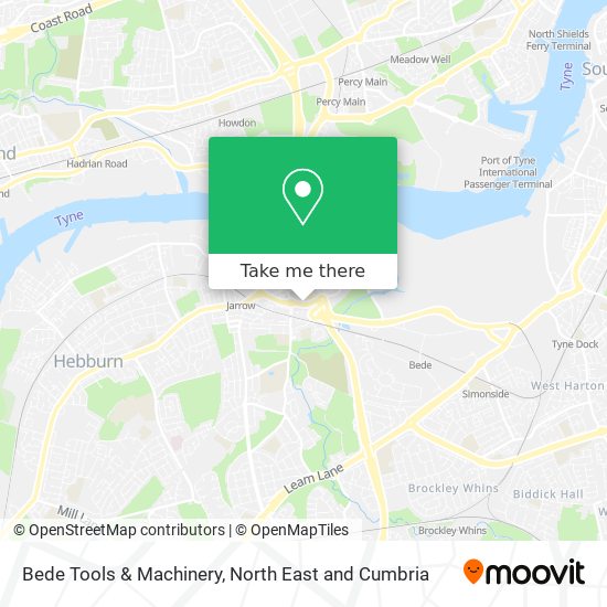 Bede Tools & Machinery map