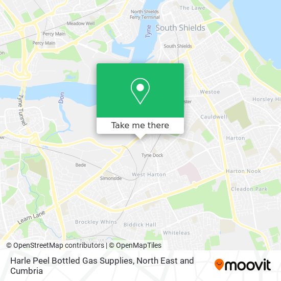 Harle Peel Bottled Gas Supplies map