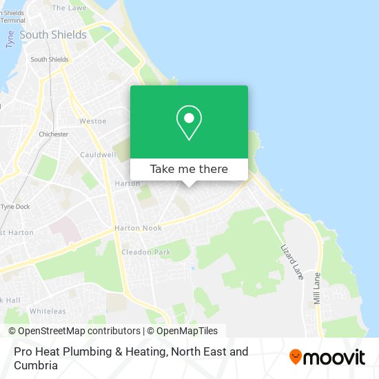 Pro Heat Plumbing & Heating map