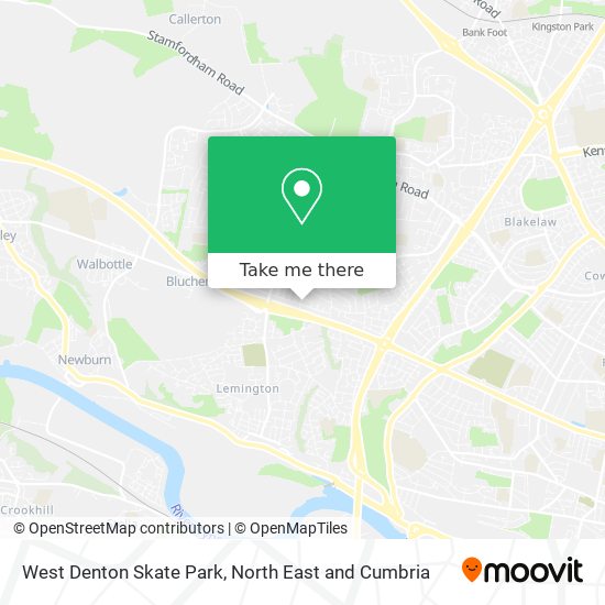 West Denton Skate Park map