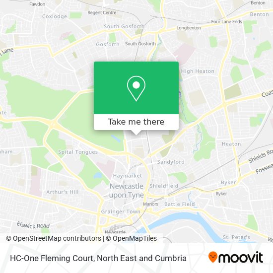 HC-One Fleming Court map