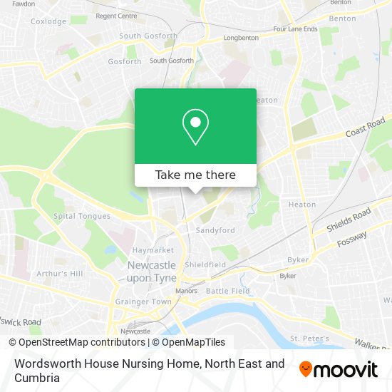Wordsworth House Nursing Home map