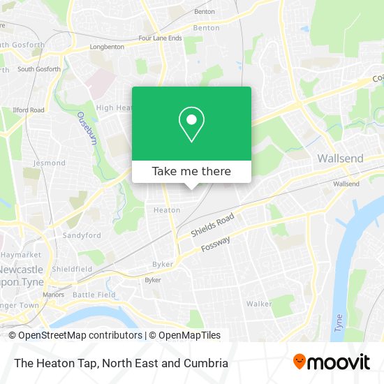 The Heaton Tap map