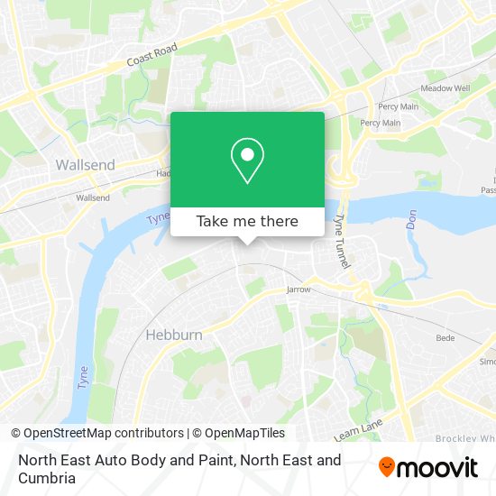 North East Auto Body and Paint map