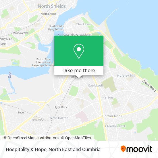 Hospitality & Hope map
