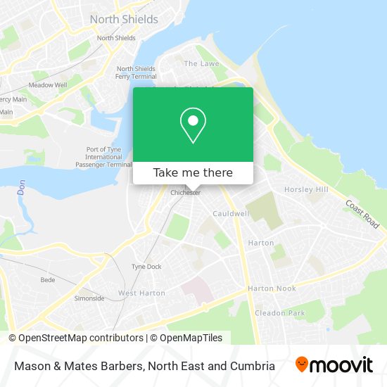 Mason & Mates Barbers map
