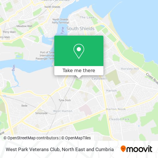 West Park Veterans Club map