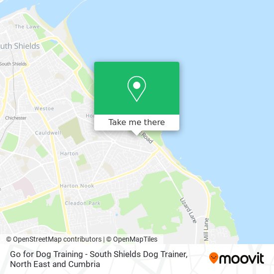 Go for Dog Training - South Shields Dog Trainer map