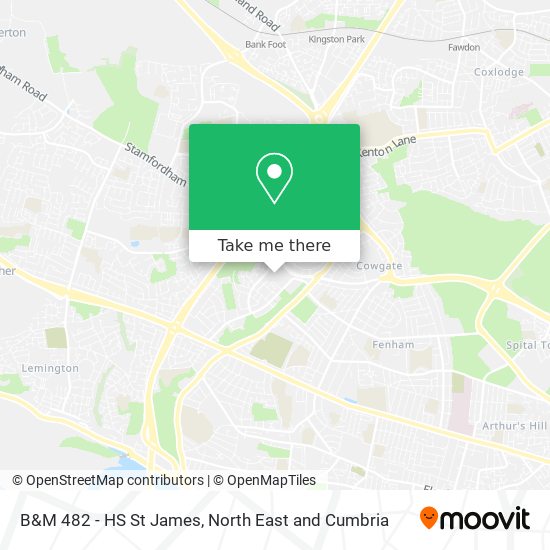 B&M 482 - HS St James map