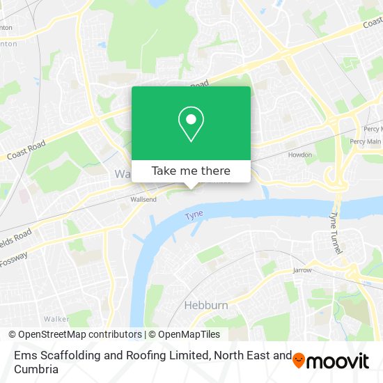 Ems Scaffolding and Roofing Limited map