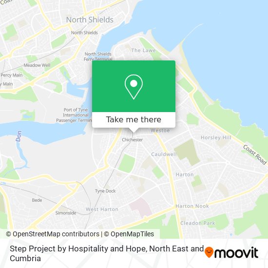 Step Project by Hospitality and Hope map