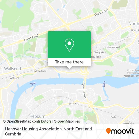 Hanover Housing Association map