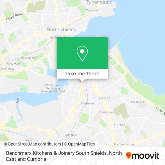 Benchmarx Kitchens & Joinery South Shields map