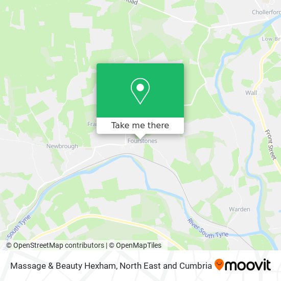 Massage & Beauty Hexham map