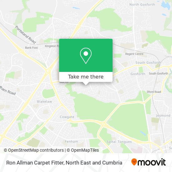 Ron Allman Carpet Fitter map