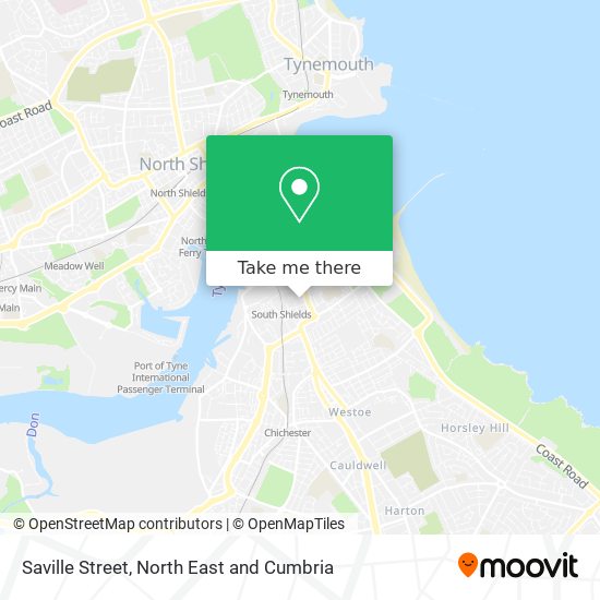 Saville Street map
