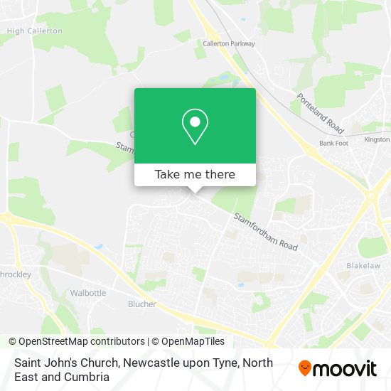 Saint John's Church, Newcastle upon Tyne map