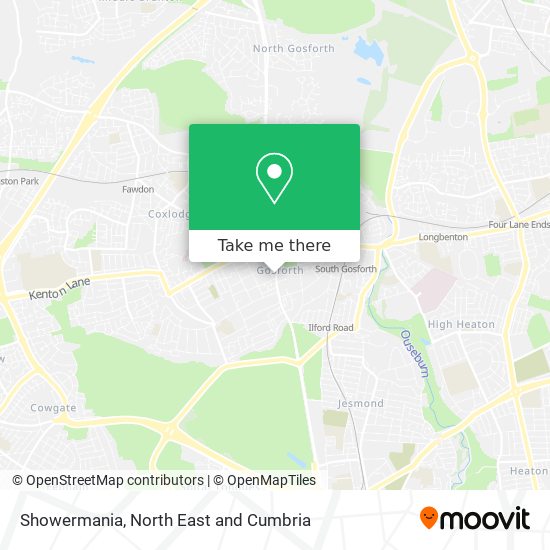 Showermania map