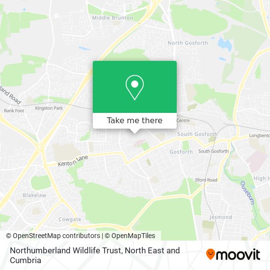 Northumberland Wildlife Trust map