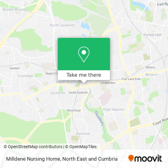Milldene Nursing Home map