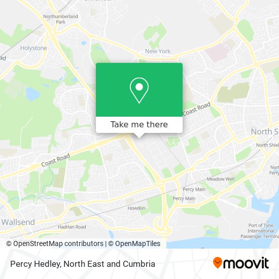 Percy Hedley map
