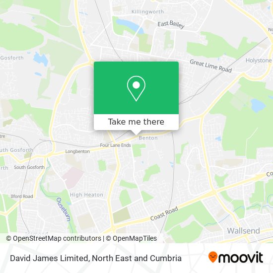 David James Limited map