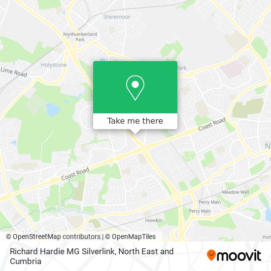 Richard Hardie MG Silverlink map