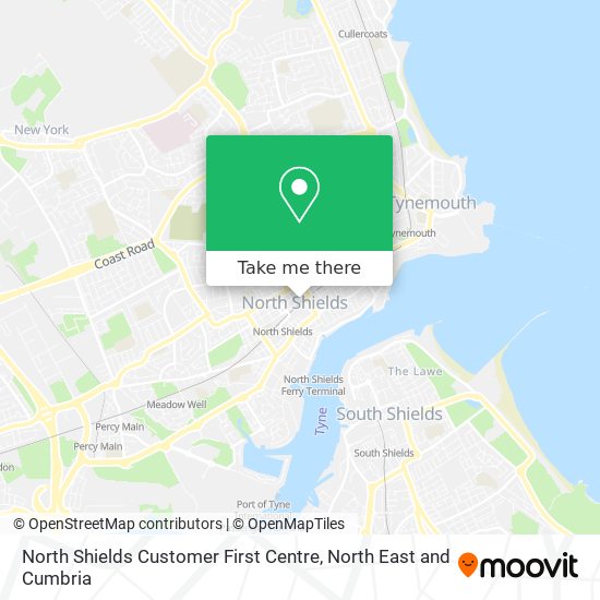 North Shields Customer First Centre map