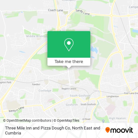 Three Mile Inn and Pizza Dough Co map