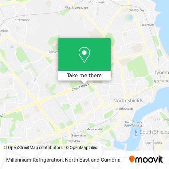 Millennium Refrigeration map