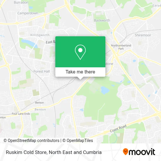 Ruskim Cold Store map