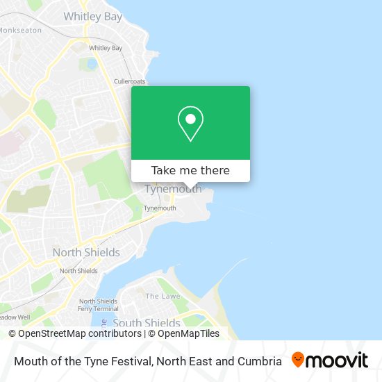 Mouth of the Tyne Festival map