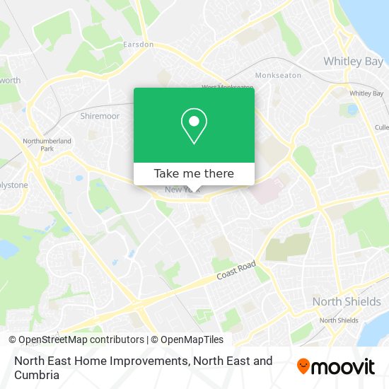 North East Home Improvements map