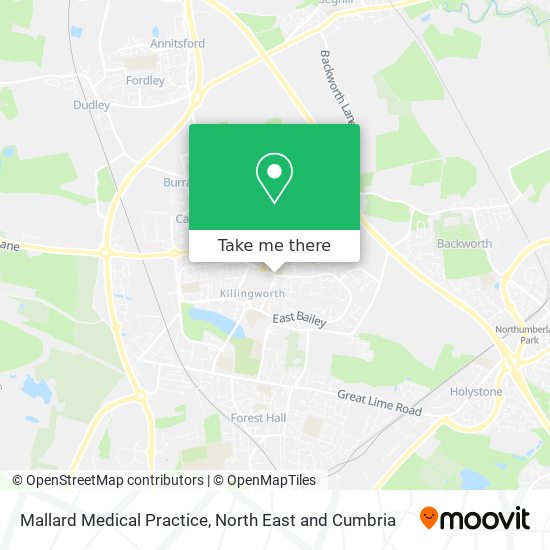 Mallard Medical Practice map