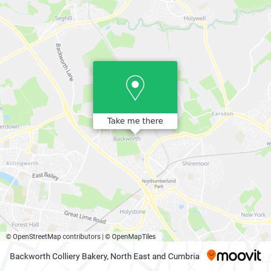 Backworth Colliery Bakery map