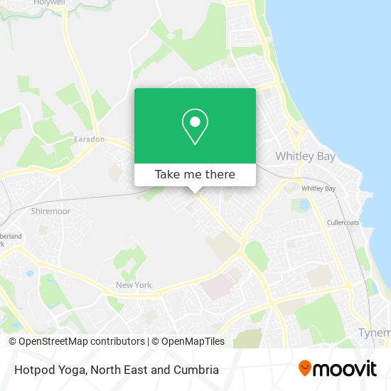 Hotpod Yoga map