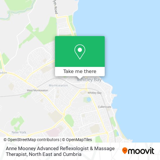 Anne Mooney Advanced Reflexologist & Massage Therapist map