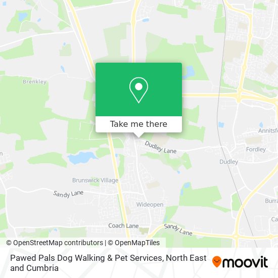 Pawed Pals Dog Walking & Pet Services map