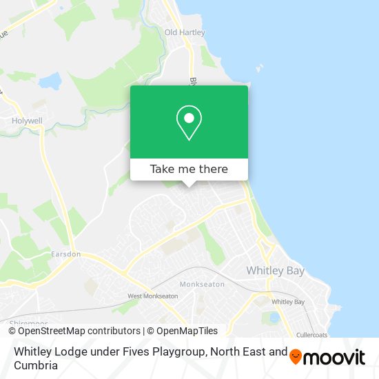 Whitley Lodge under Fives Playgroup map