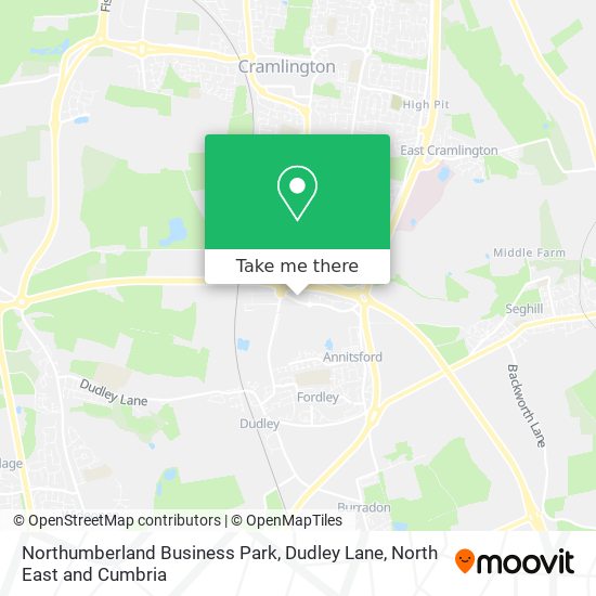 Northumberland Business Park, Dudley Lane map