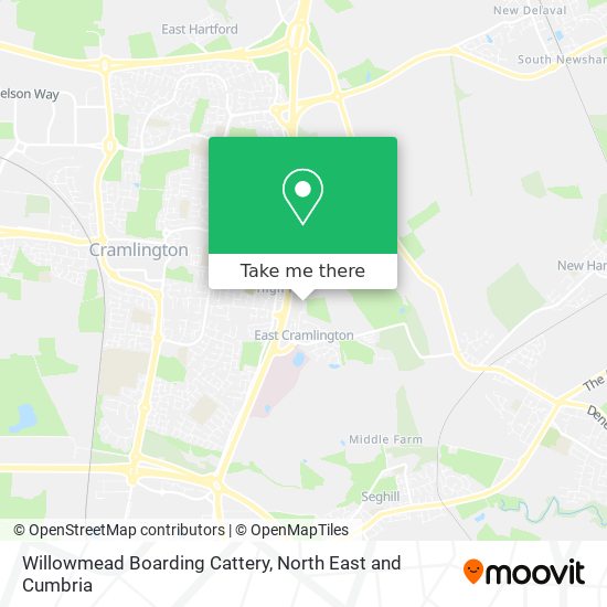 Willowmead Boarding Cattery map