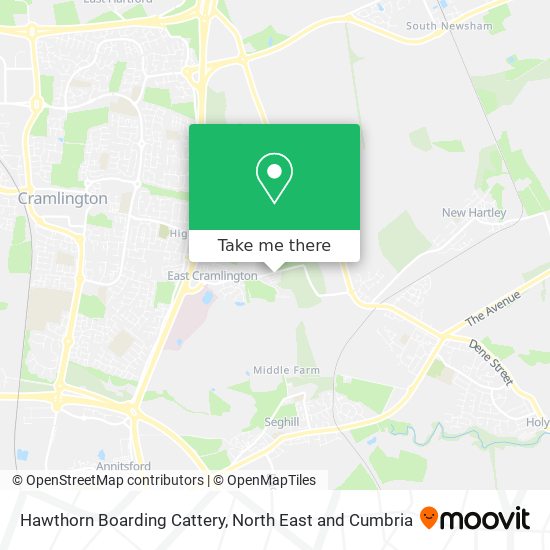 Hawthorn Boarding Cattery map