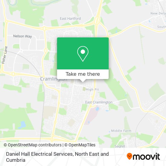 Daniel Hall Electrical Services map