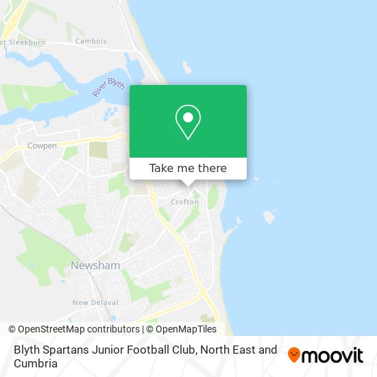 Blyth Spartans Junior Football Club map