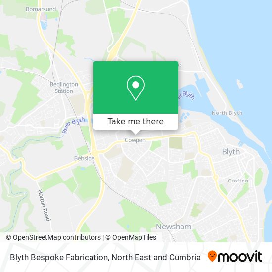 Blyth Bespoke Fabrication map