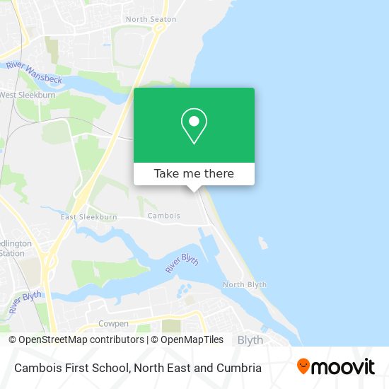 Cambois First School map