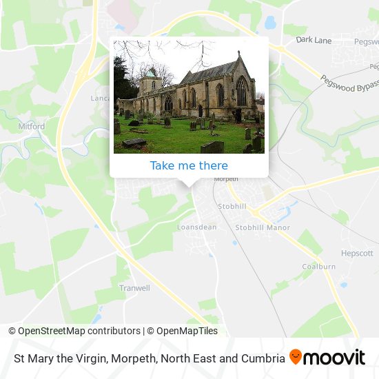 St Mary the Virgin, Morpeth map