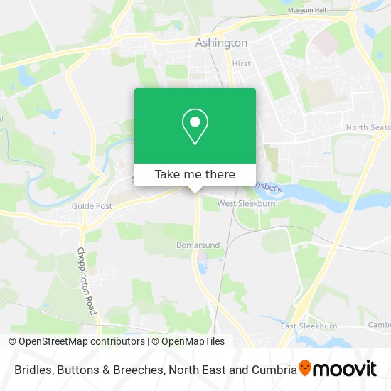 Bridles, Buttons & Breeches map