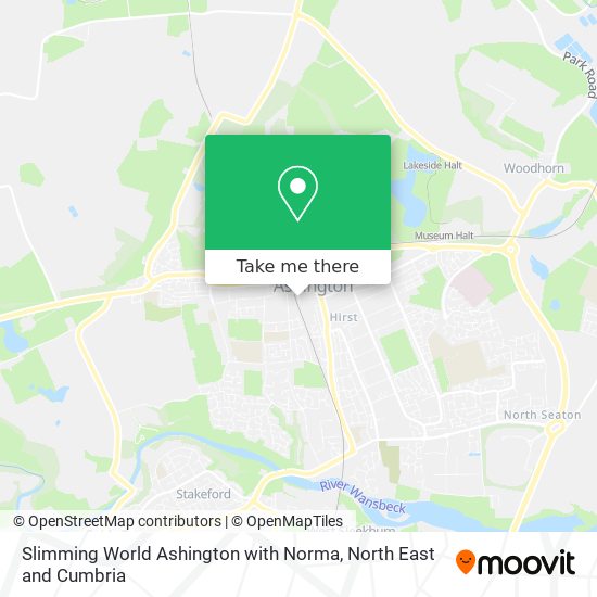 Slimming World Ashington with Norma map