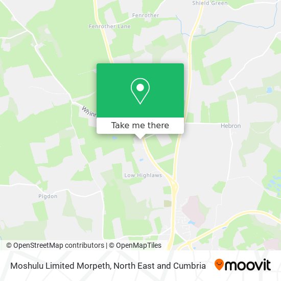 Moshulu Limited Morpeth map